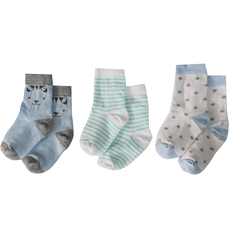 3 Pack Calcetín Bebe Niño Fantasia