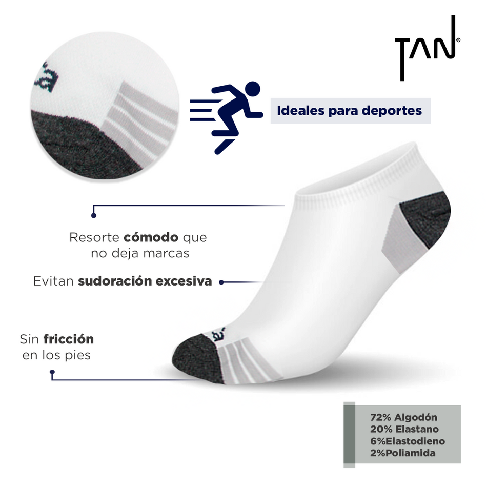 3 Pack Tin Deportivo Caballero Sin Felpa