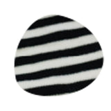 Medieta Acrylan Halloween Rallada Color Blanco con Negro