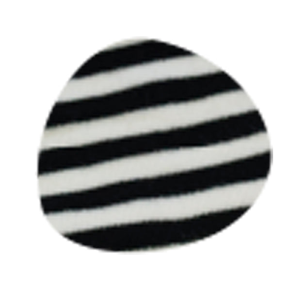 Medieta Acrylan Halloween Rallada Color Blanco con Negro