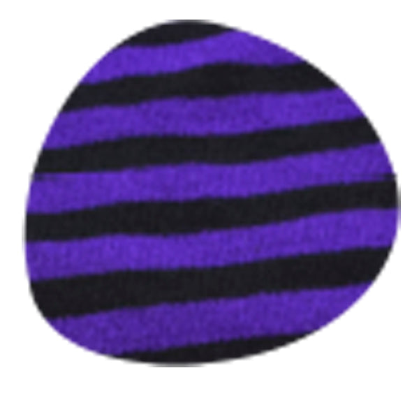 Medieta Acrylan Halloween Rallada Color Morado con Negro