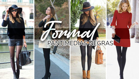 ¡Outfits formales y modernos con pantimedias negras!